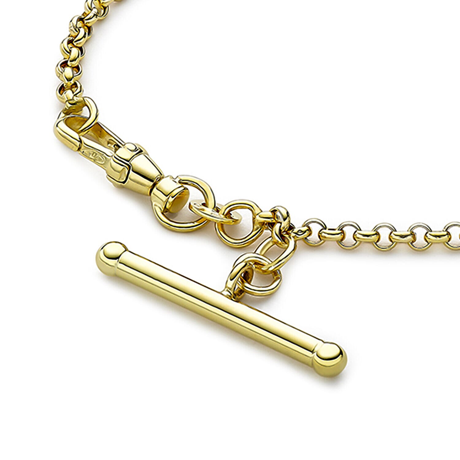 9K Yellow Gold  Bracelet (Size - 7.5),  Gold Wt. 2.8 Gms