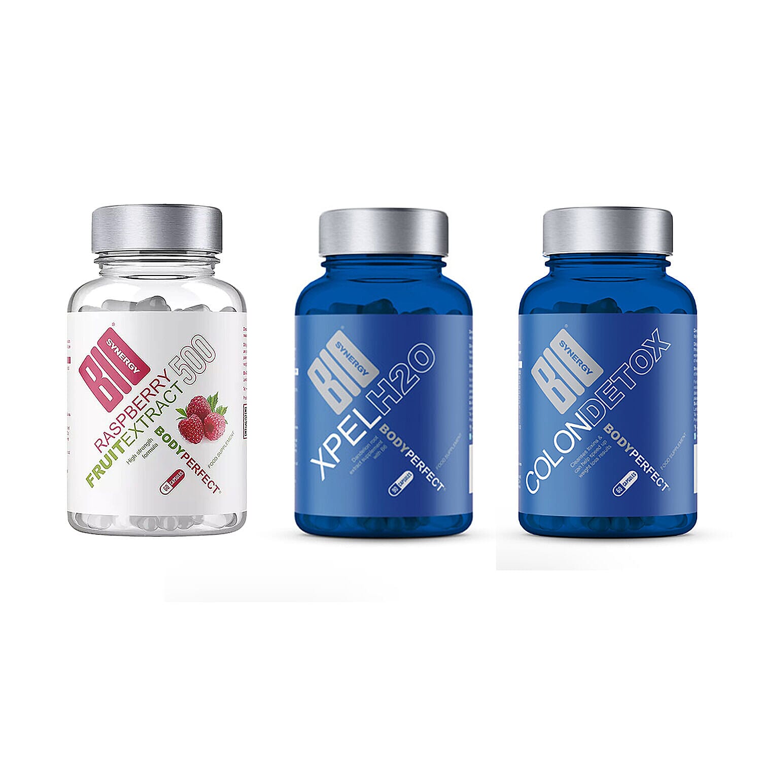 BIO SYNERGY Slimming Beauty Set Incl. Raspberry Ketones Xpel H20 Colon Detox