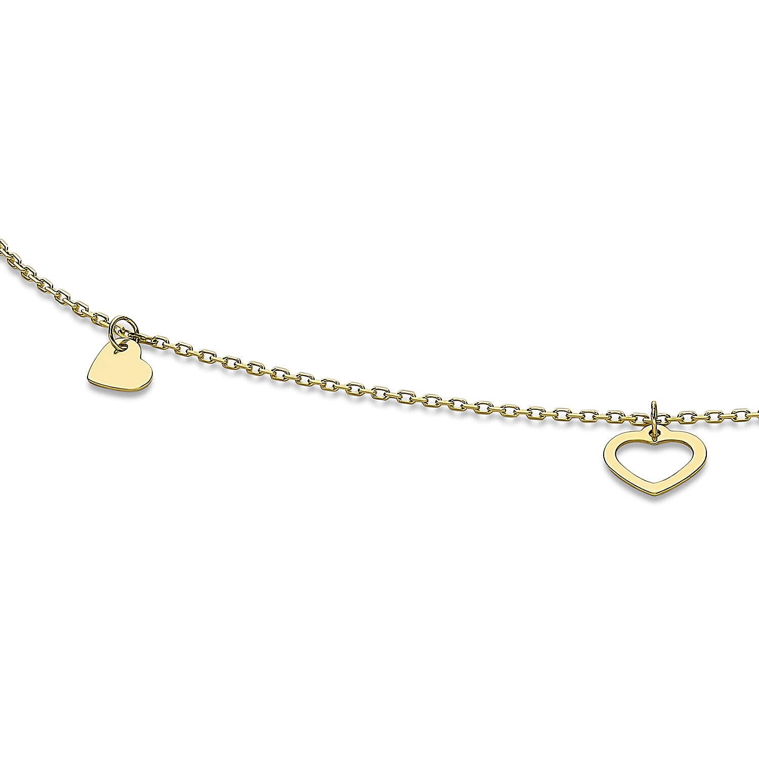 9K Yellow Gold  Anklet,  Gold Wt. 0.84 Gms