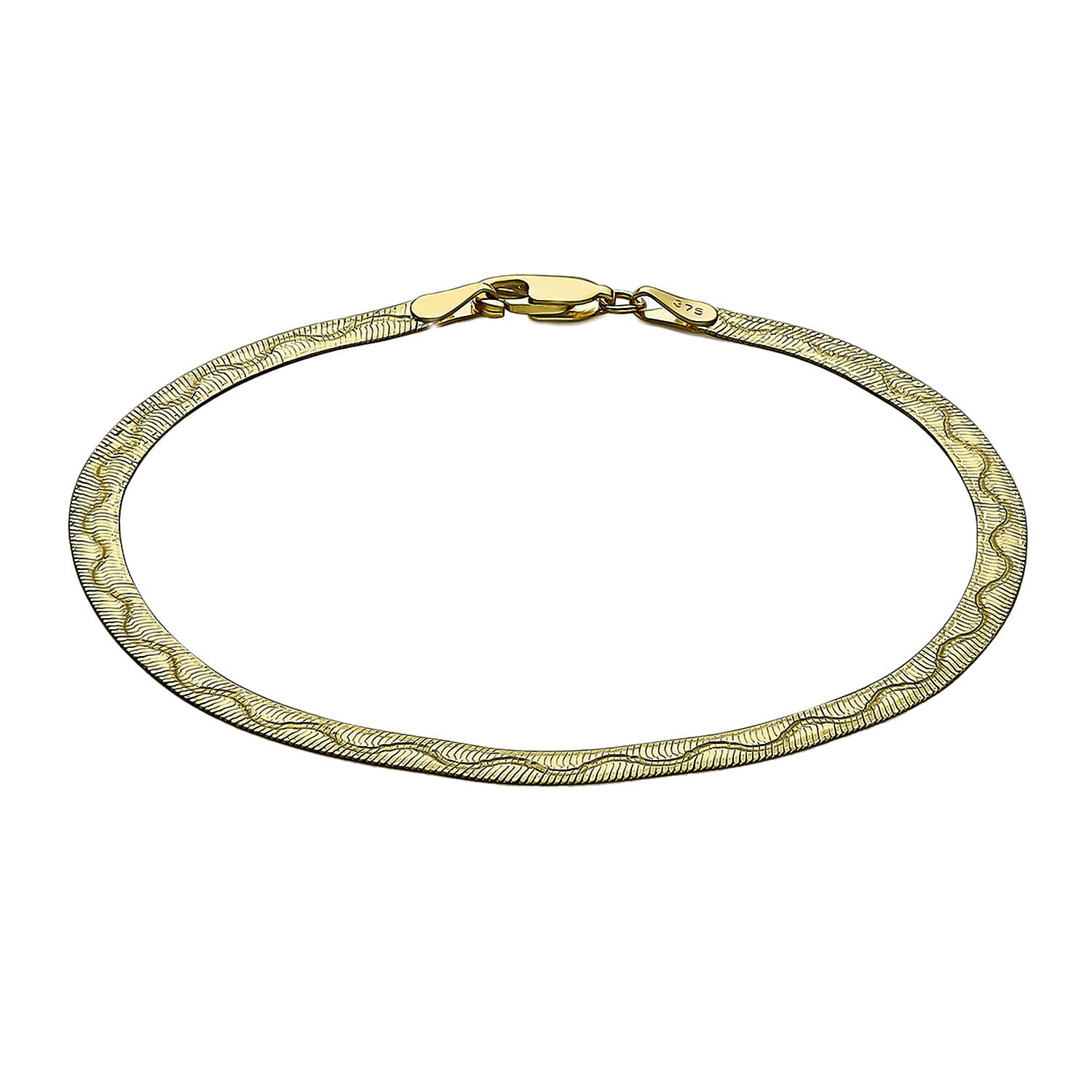 9K Yellow Gold  Bracelet (Size - 7),  Gold Wt. 2 Gms