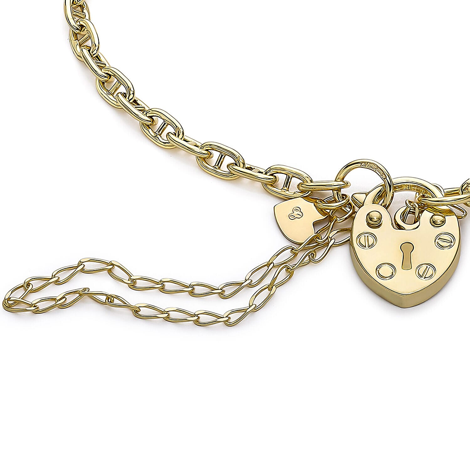 9K Yellow Gold  Bracelet (Size - 7.5),  Gold Wt. 2.7 Gms