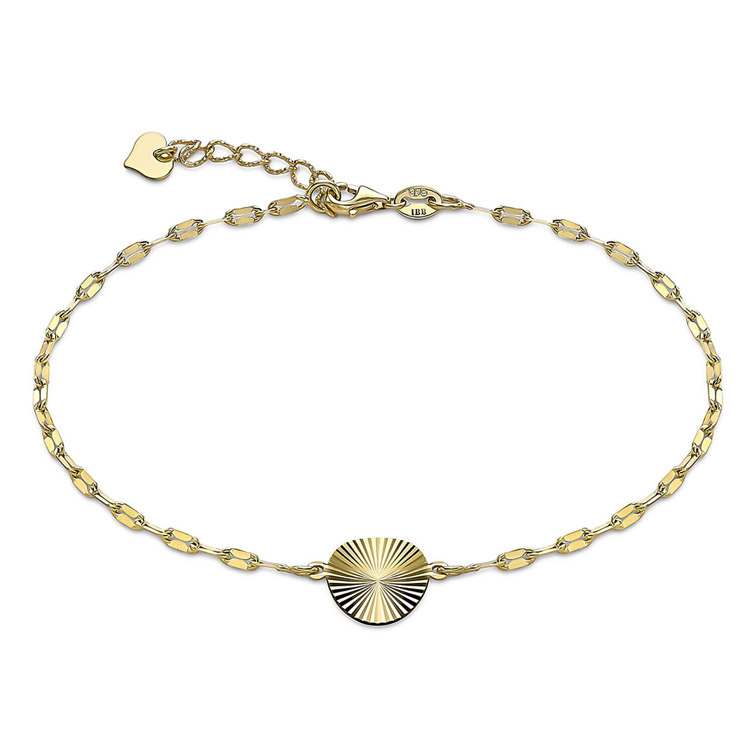 9K Yellow Gold  Bracelet (Size - 7),  Gold Wt. 1.6 Gms