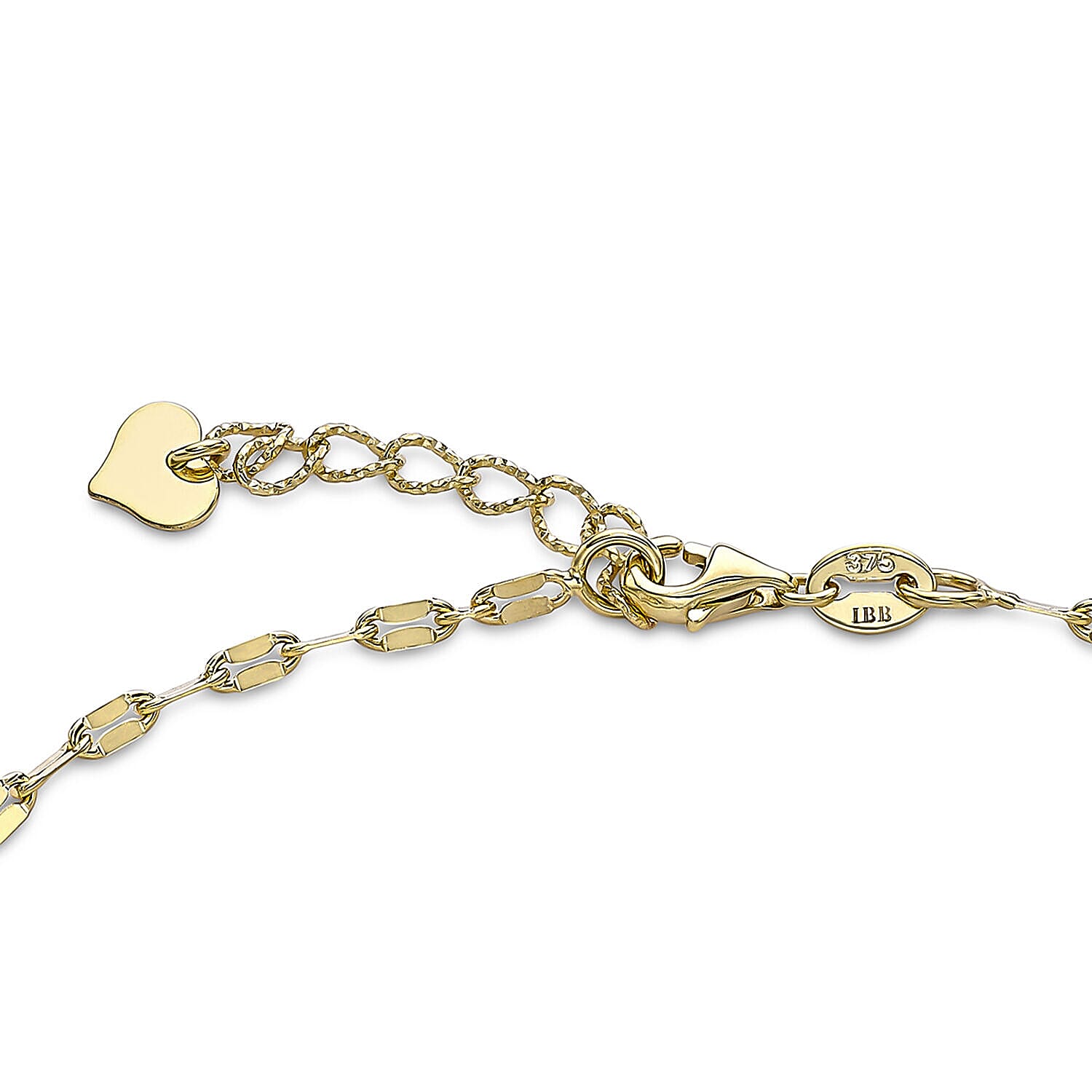 9K Yellow Gold  Bracelet (Size - 7),  Gold Wt. 1.6 Gms