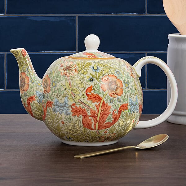 William Morris Compton Lidded Teapot (Size 24x16x15 Cm) Green