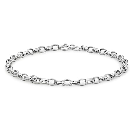 9K White Gold  Bracelet (Size - 7.5),  Gold Wt. 1.4 Gms