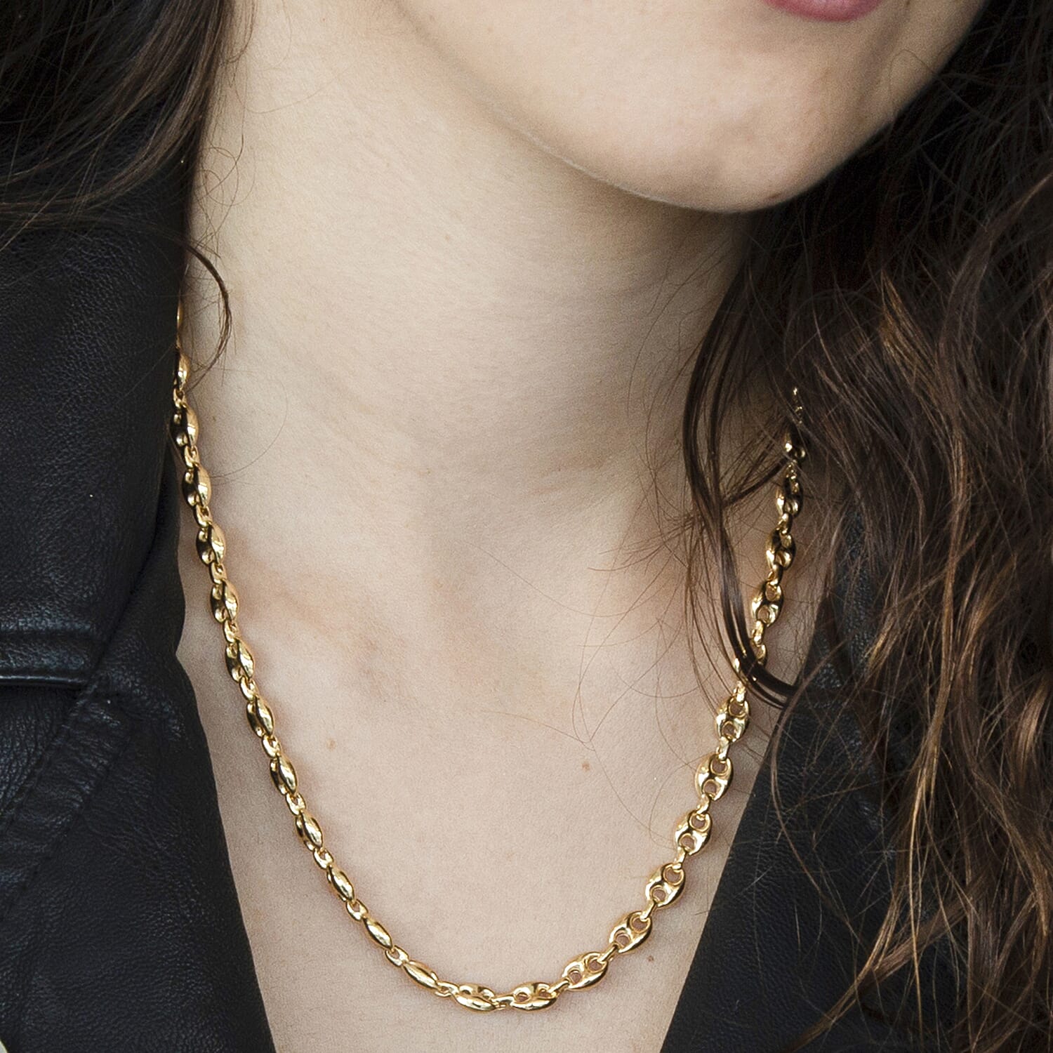 9K Yellow Gold Small Gucci Chain With Lobster Clasp (Size - 18),  Gold Wt. 10.5 Gms