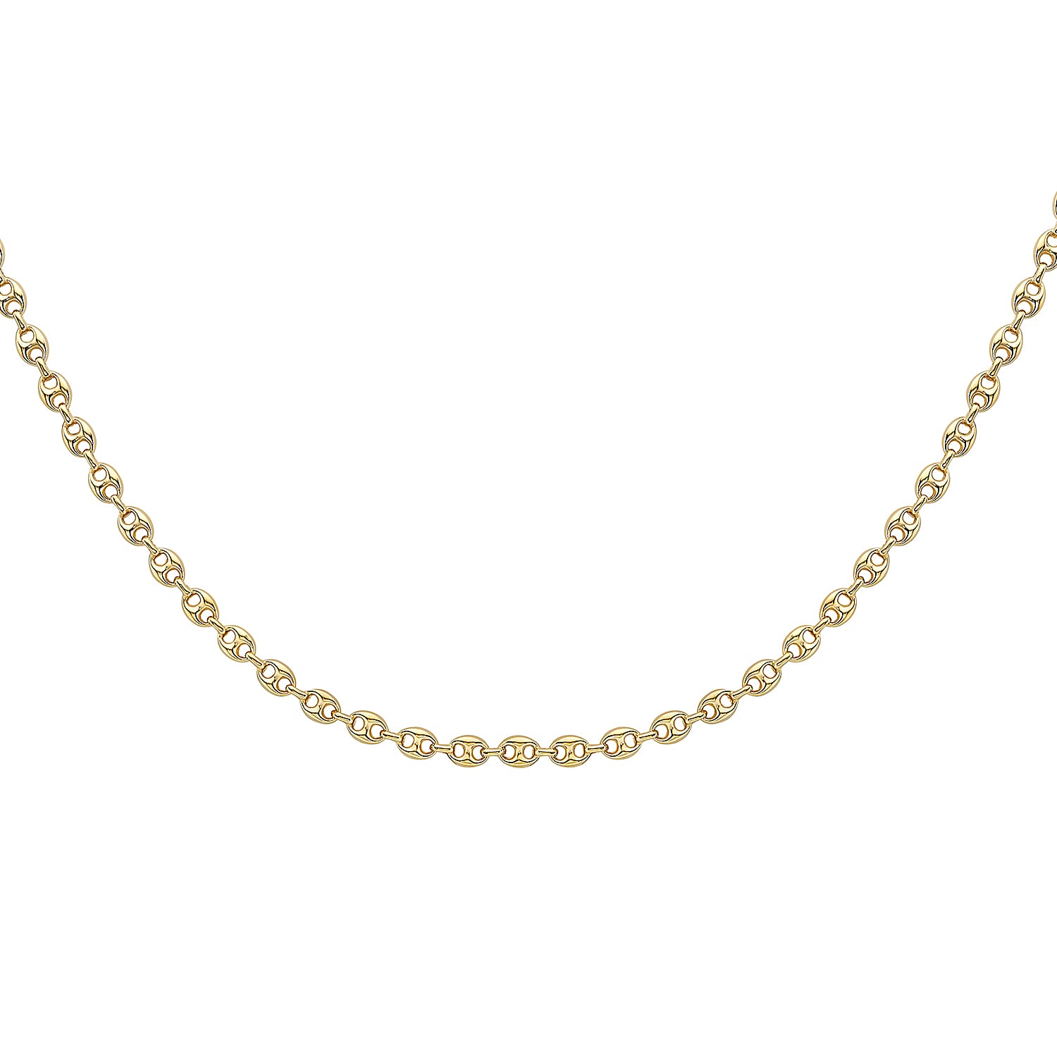 9K Yellow Gold Small Gucci Chain With Lobster Clasp (Size - 18),  Gold Wt. 10.5 Gms