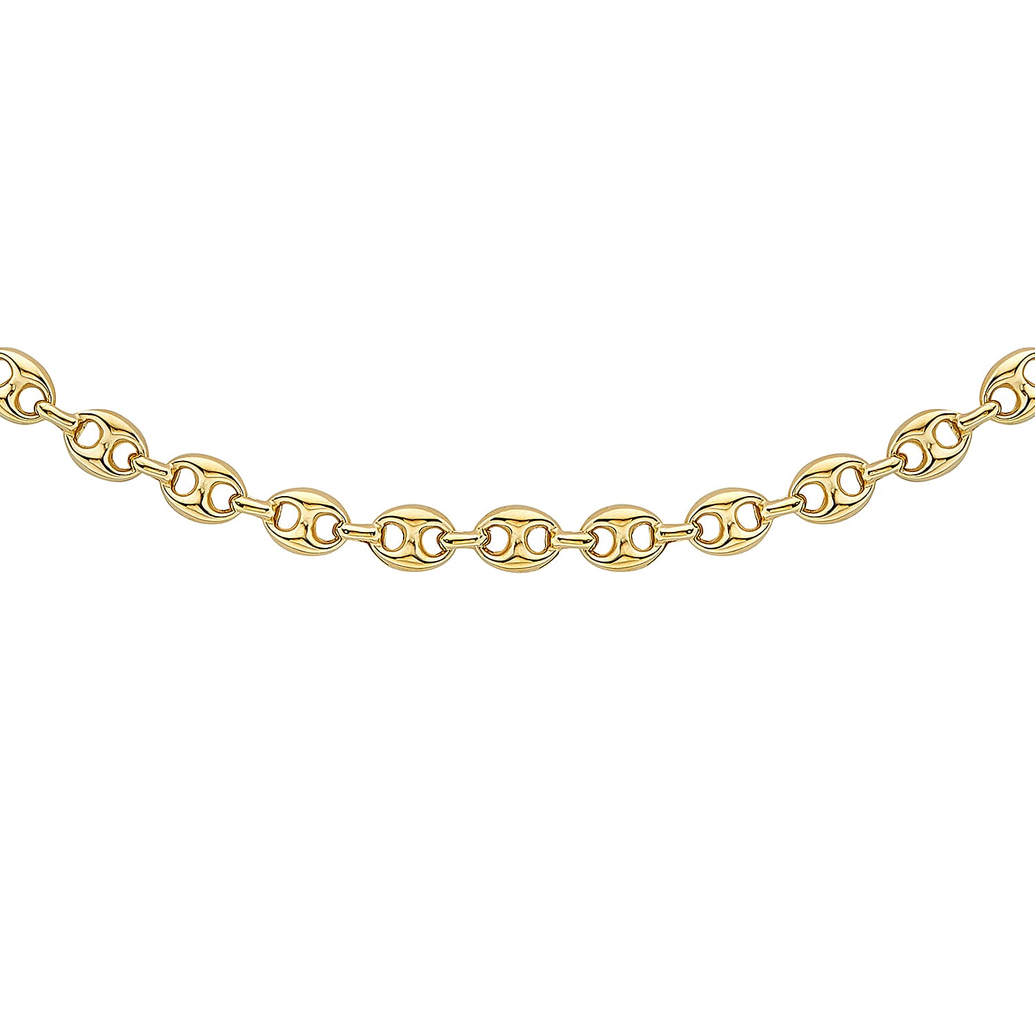 9K Yellow Gold Small Gucci Chain With Lobster Clasp (Size - 18),  Gold Wt. 10.5 Gms