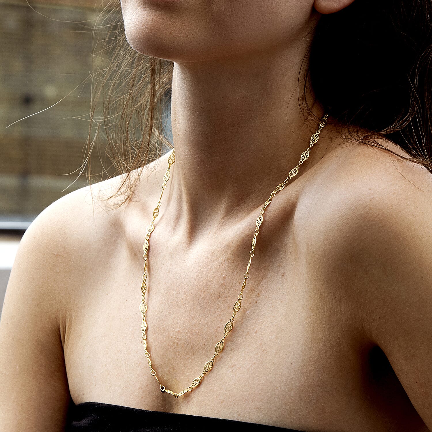 9K Yellow Gold  Chain (Size - 24),  Gold Wt. 8.6 Gms