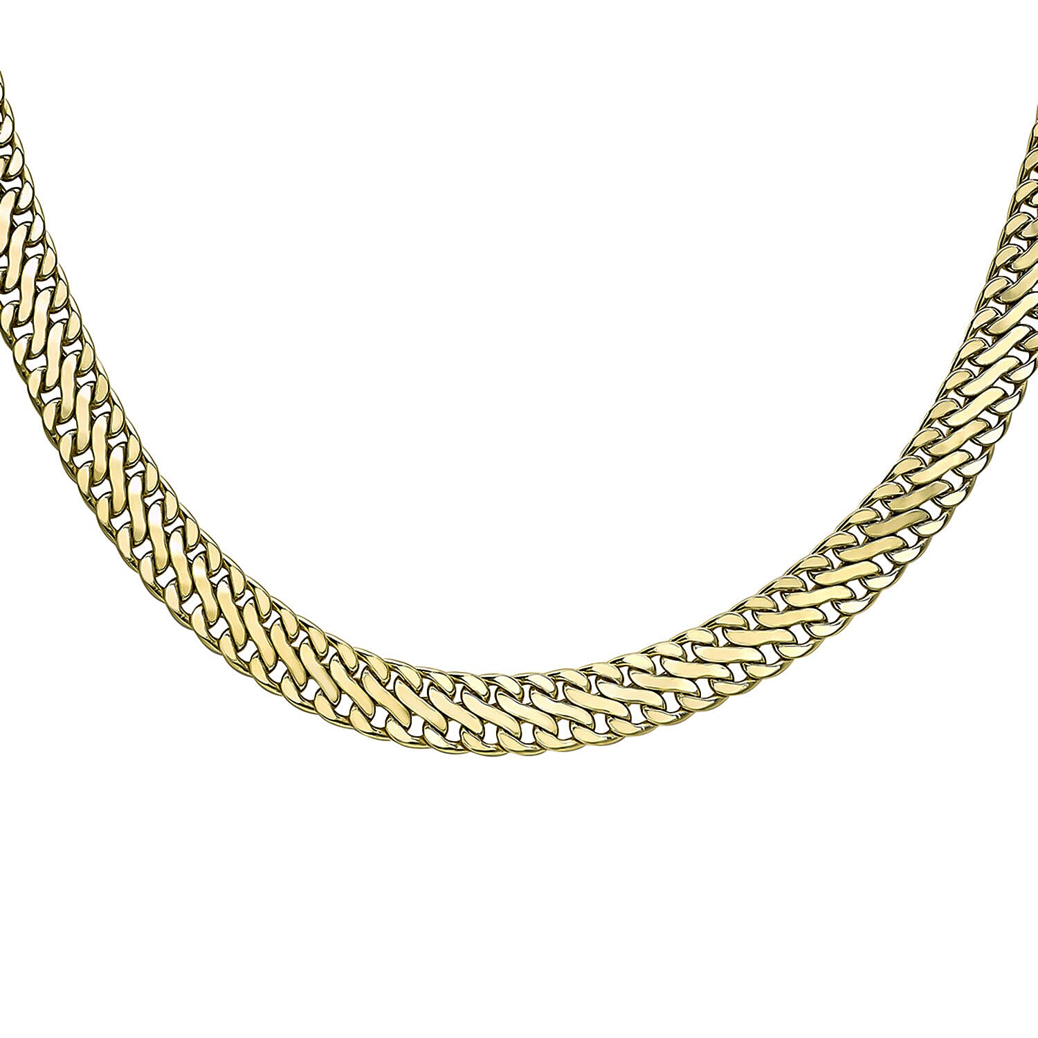 9K Yellow Gold  Chain (Size - 17),  Gold Wt. 16.2 Gms