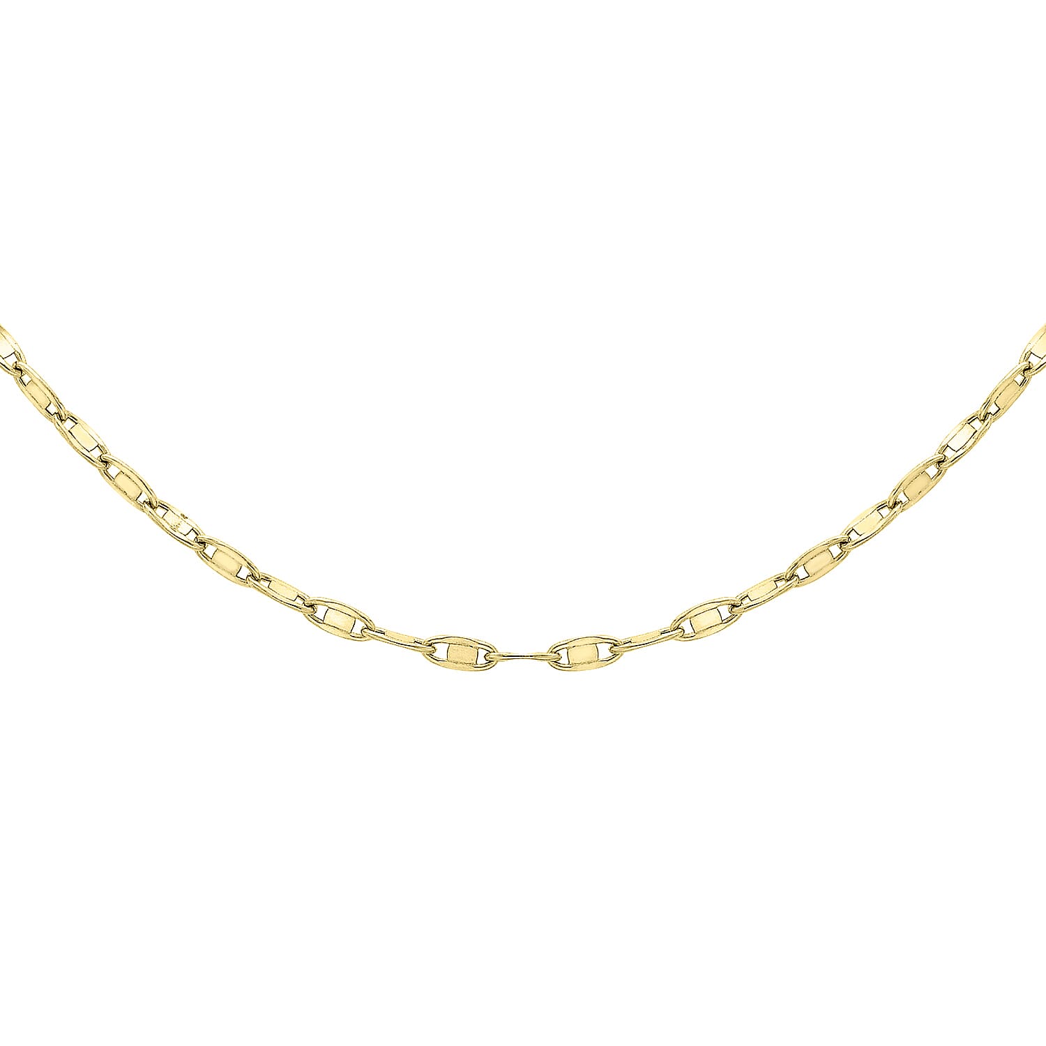 9K Yellow Gold  Chain (Size - 20),  Gold Wt. 3.2 Gms
