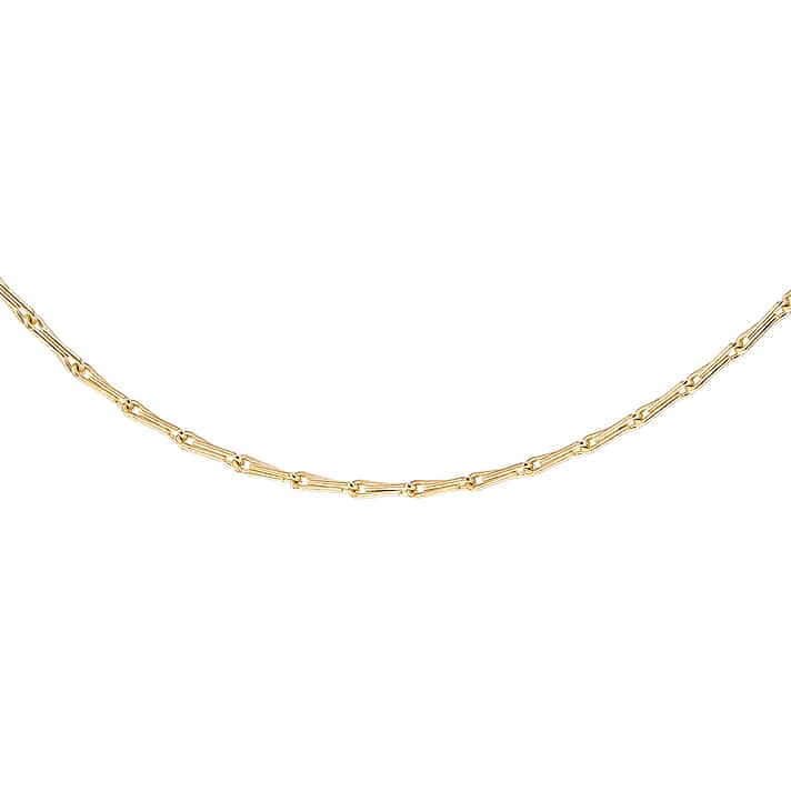9K Yellow Gold Wheat Shape Chain 16 Inch
