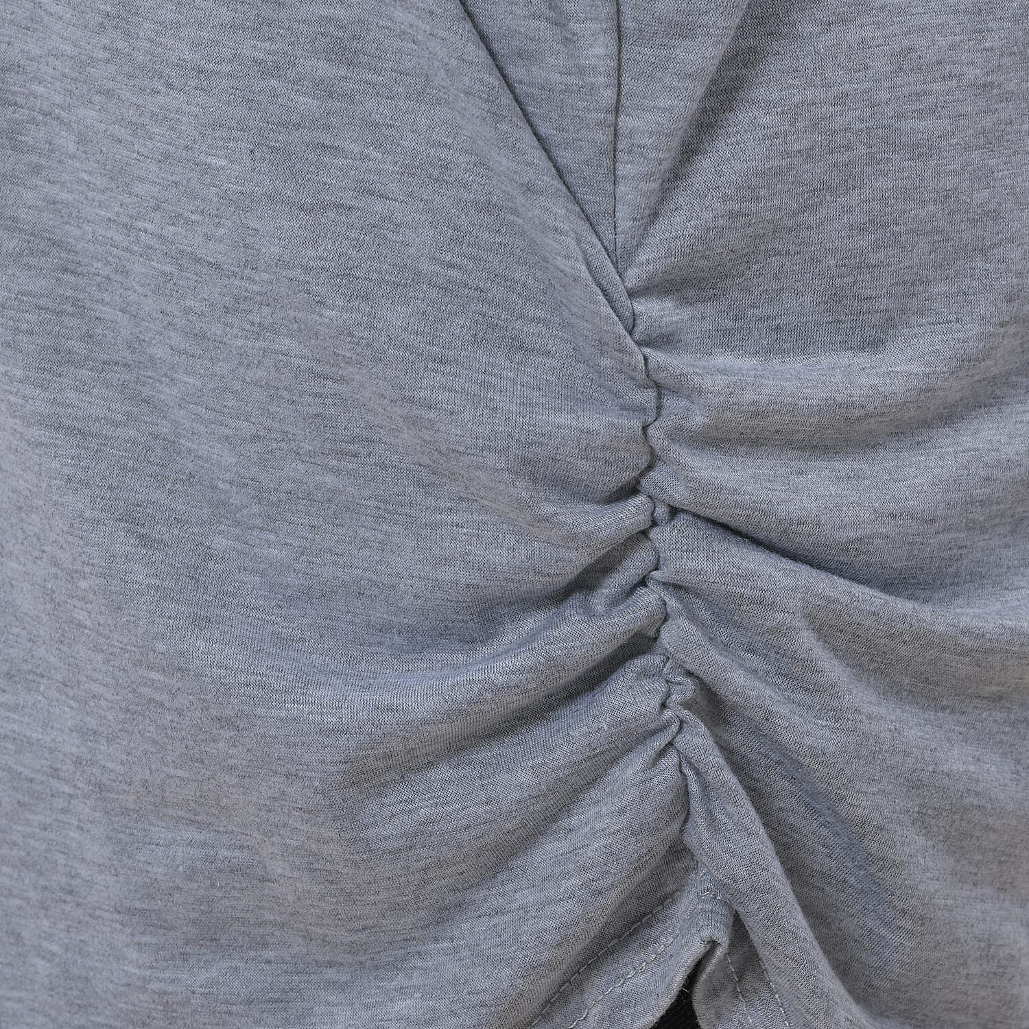 TAMSY V-Neck Knit Drape Top (Size 8-22) - Grey