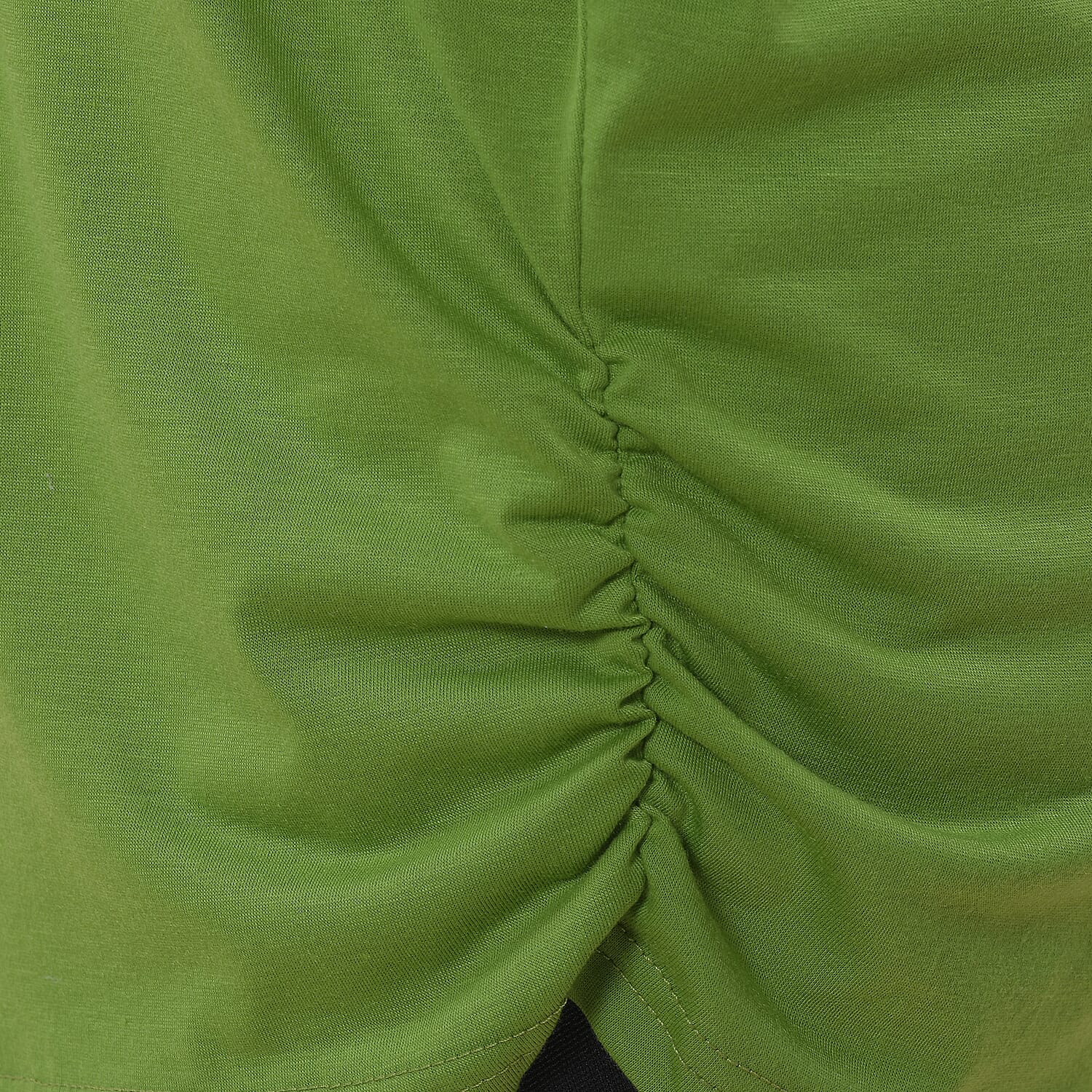 TAMSY V-Neck Knit Drape Top (Size 8-22 ) - Green