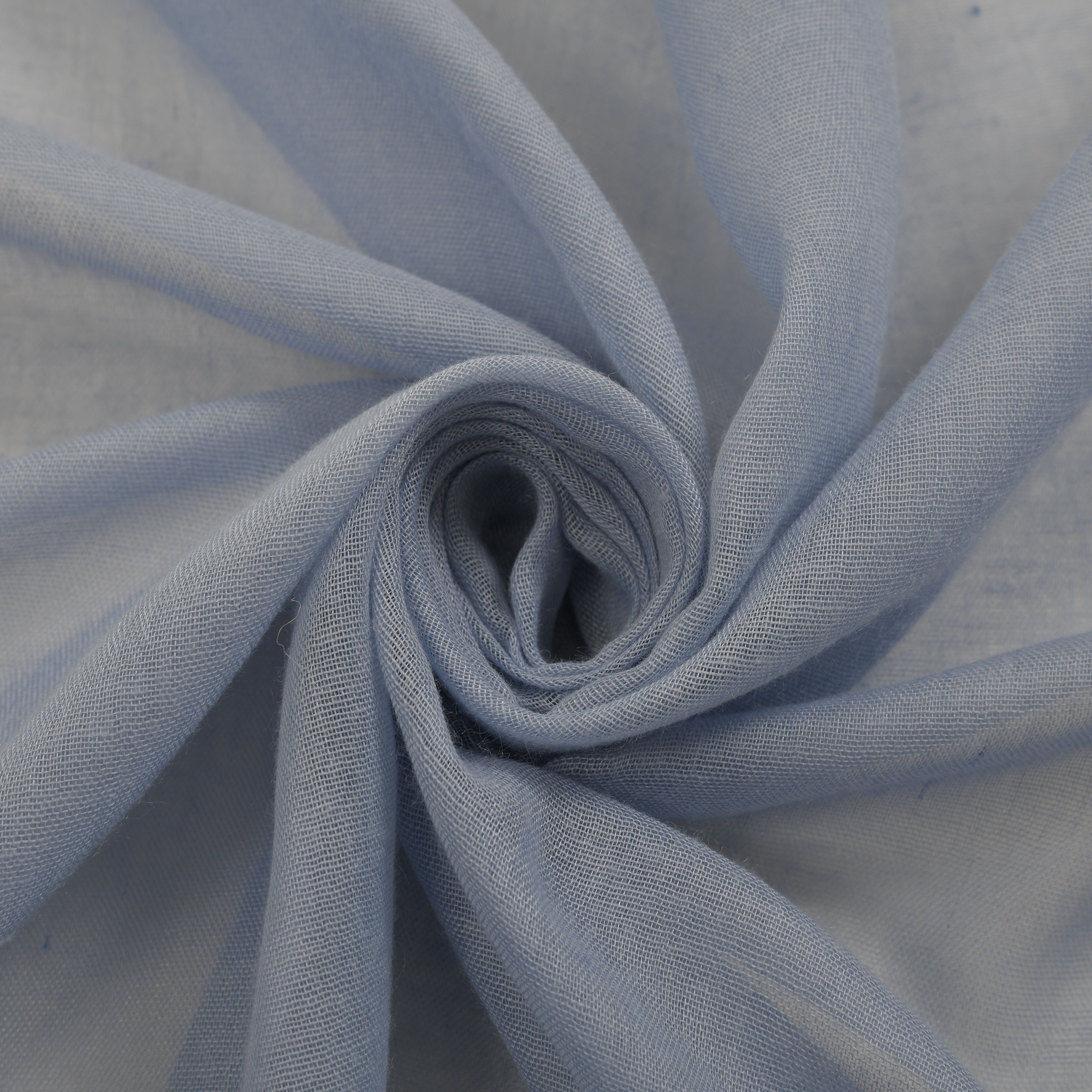 Tamsy Floral Embroidery Scarf - Blue