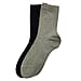 Set of 2 SUVA Silver Socks - Black & Burgundy