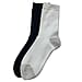 Set of 2 SUVA Silver Socks - Black & Burgundy