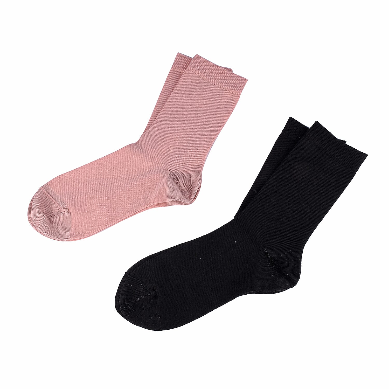 Set of 2 SUVA Silver Socks - Black & Burgundy