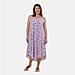 Tamsy 100% Viscose Printed Dress (One Size, 8-18) - Pink