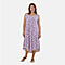 Tamsy 100% Viscose Printed Dress (One Size, 8-18) - Pink