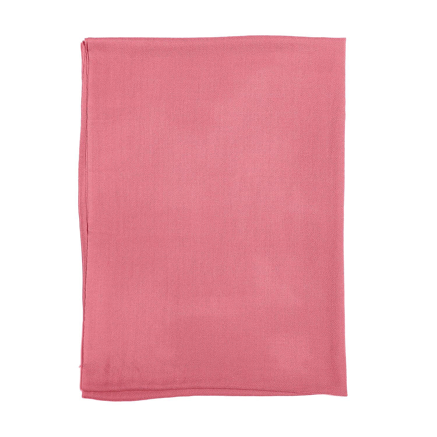 La Marey 100% Cashmere Pashmina Scarf (Size 190x70 Cm) - Blush