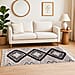 TJC Stripe Pattern Rugs with Tassel Multipurpose Carpet - Multi