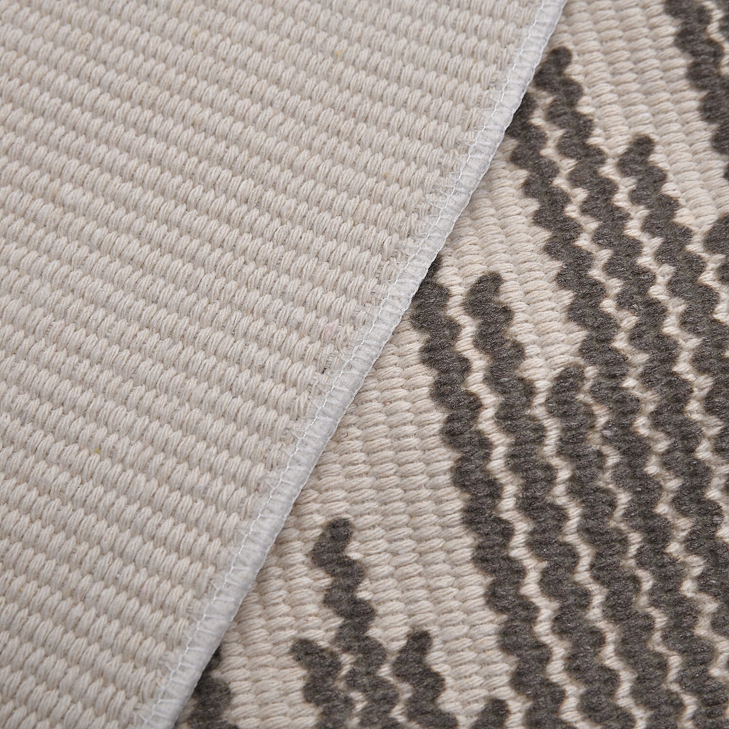 Today Surprising Deal of the Month - Rugs with Tassel Multipurpose Carpet (Size 175x116 Cm) -  Beige - Green