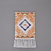 TJC Geometric Pattern Wall Hanging Tapestry with Tassel - Orange Cream & Purple
