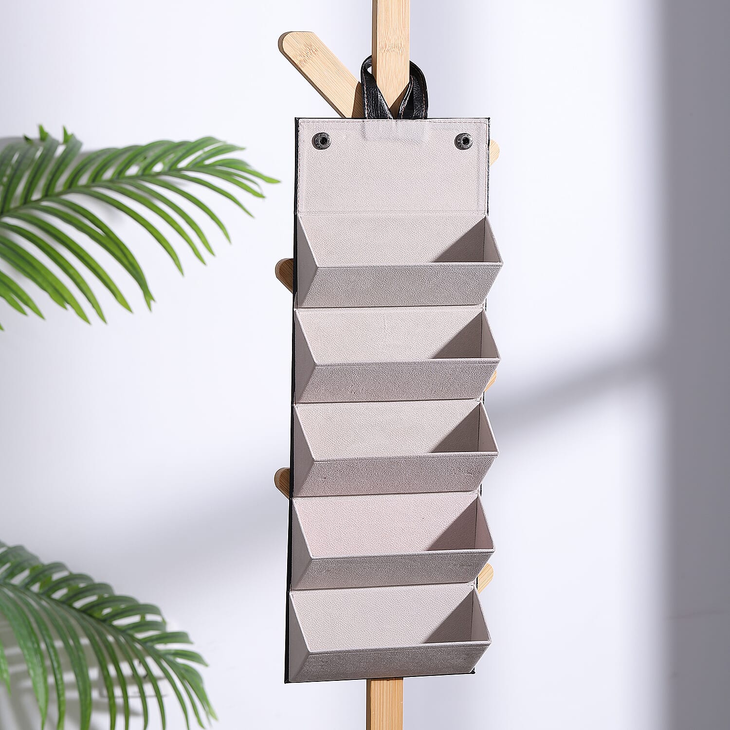 5 Slot Sunglasses Travel Organiser with Handle - Black