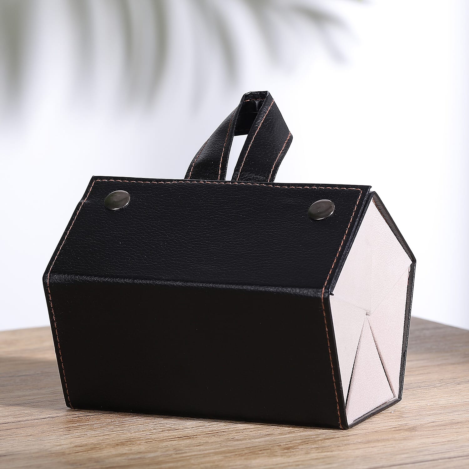 5 Slot Sunglasses Travel Organiser with Handle - Black