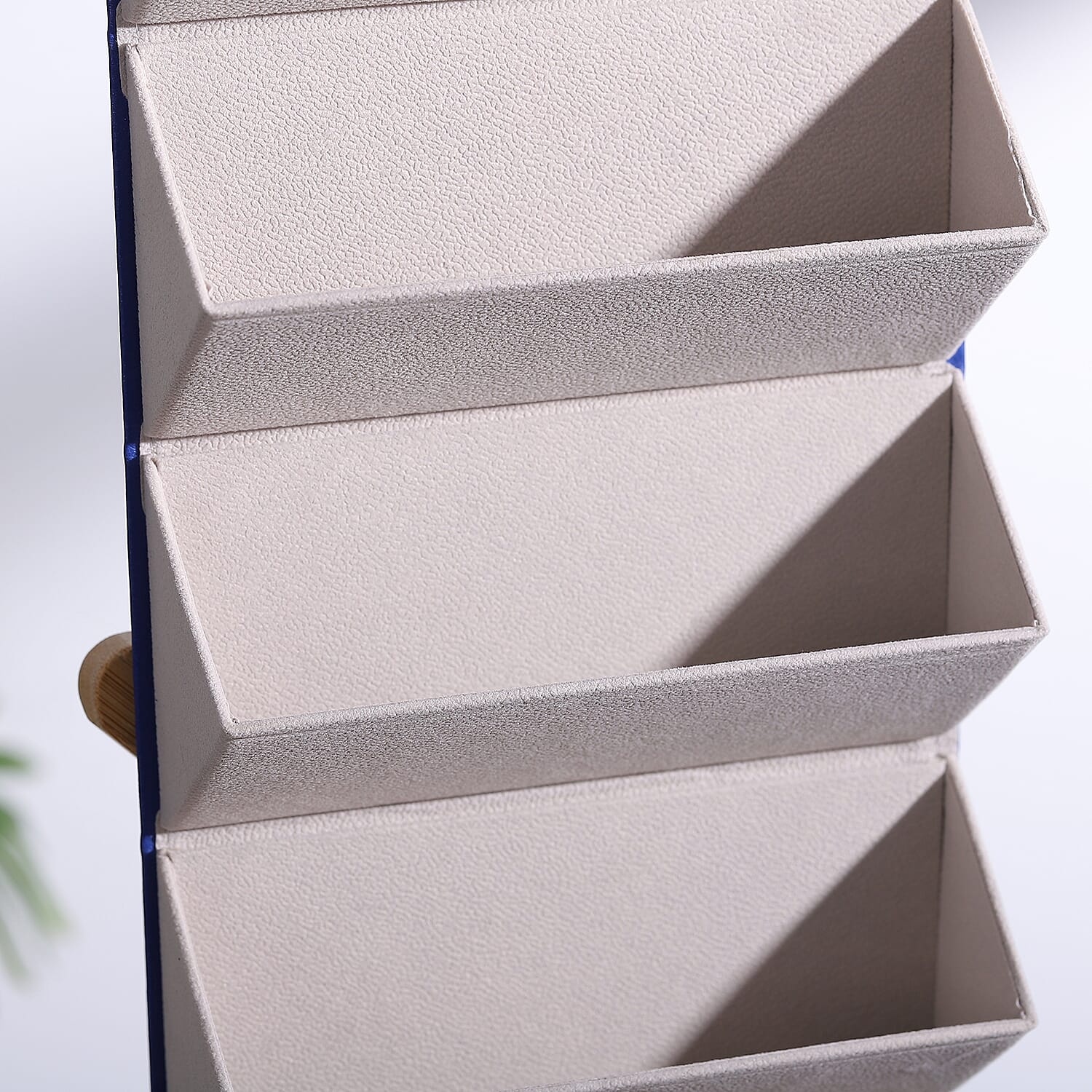 5 Slot Sunglasses Travel Organiser with Handle (Size 17x13x12 cm) - Blue