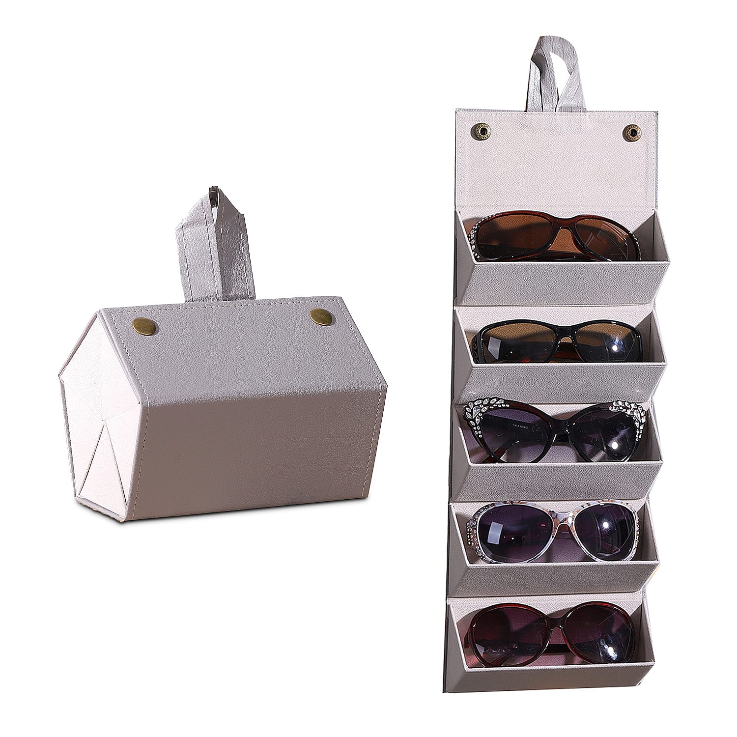 Slot Sunglasses Travel Organiser with Handle Grey