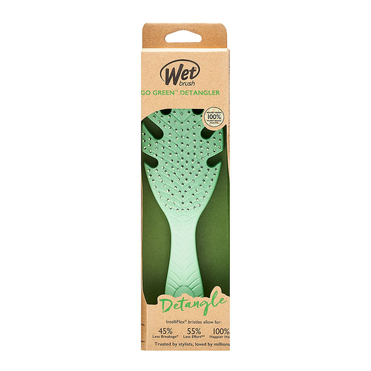 Wet Brush Detangler - Green