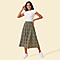 TAMSY Printed Skirt (Size L,16 - 18) - Black