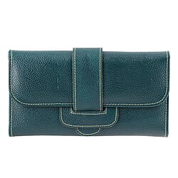 100% Genuine Leather RFID Protected Wallet - Bottle Green