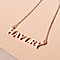 Initial HAYLEY Necklace (Size - 20) in Yellow Gold Tone