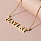 Initial HAYLEY Pendant With Chain (Size - 18-2) Inch Extender in Rose Gold Tone