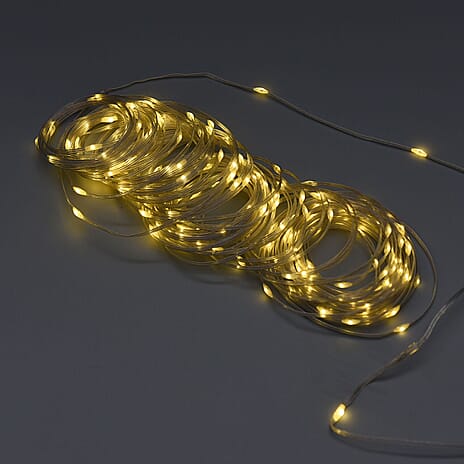 Decorative 200 Micro LED String Warm Lights with Remote Control (3xAA Battery Not Included)