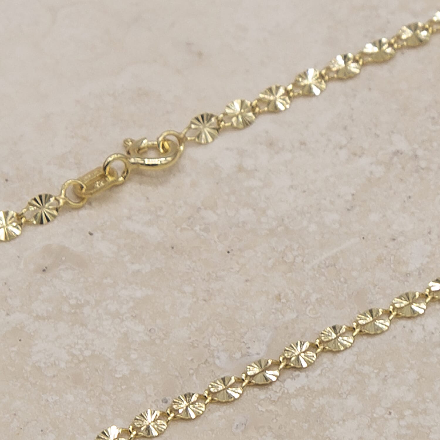 9K Yellow Gold  Chain (Size - 16),  Gold Wt. 1.4 Gms