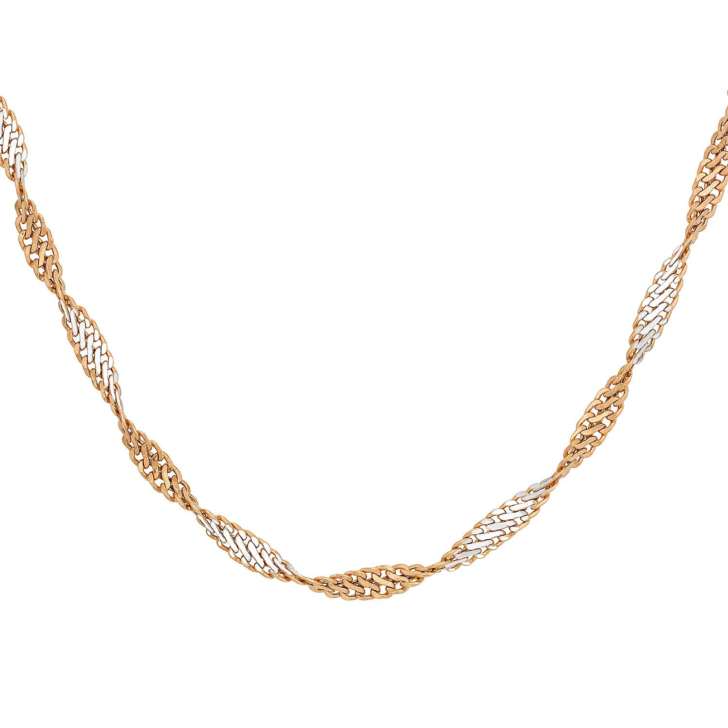 9K White Gold  Chain (Size - 16),  Gold Wt. 2 Gms