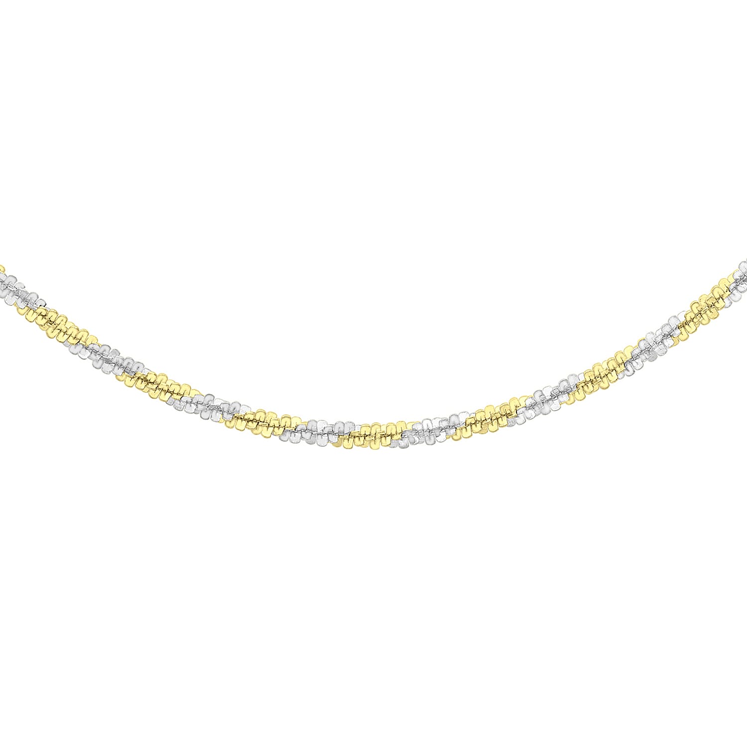 9K White Gold  Chain (Size - 16),  Gold Wt. 1.6 Gms