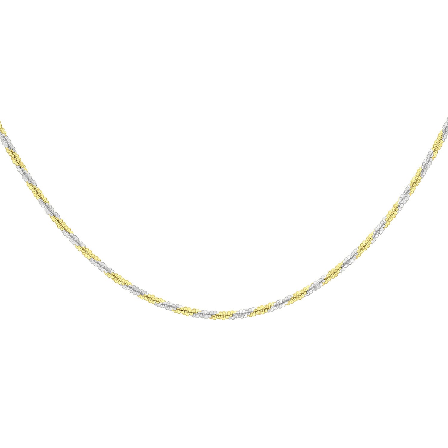 9K White Gold  Chain (Size - 16),  Gold Wt. 1.6 Gms