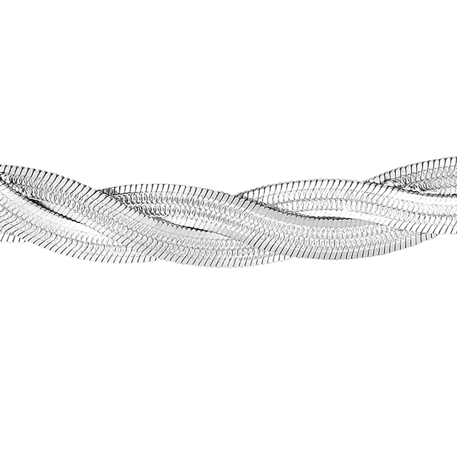 9K White Gold  Chain (Size - 17),  Gold Wt. 8.3 Gms