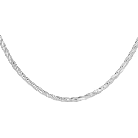 9K White Gold  Chain (Size - 17),  Gold Wt. 8.3 Gms