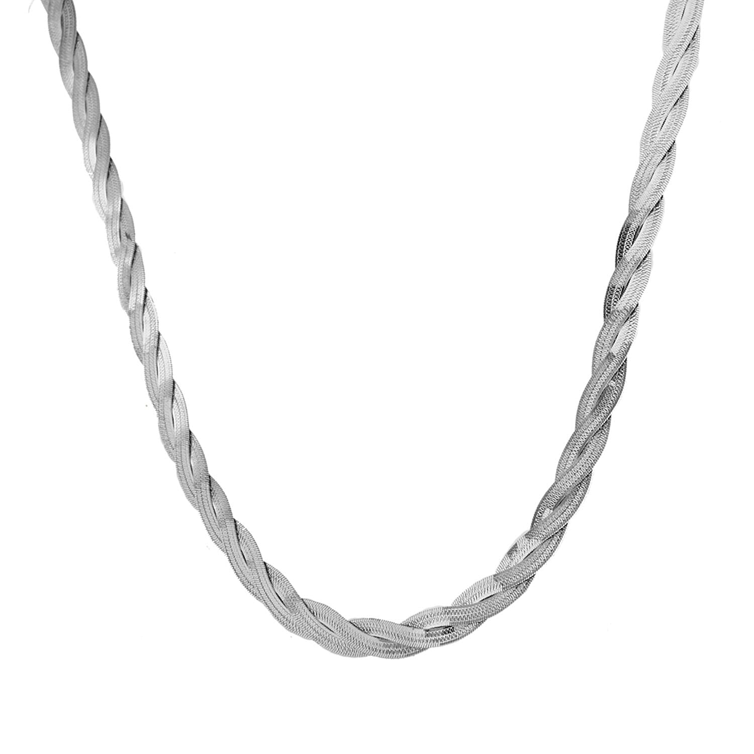 9K White Gold  Chain (Size - 17),  Gold Wt. 8.3 Gms