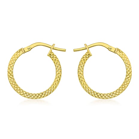 9K Yellow Gold  Earring,  Gold Wt. 1.1 Gms