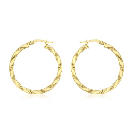 9K Yellow Gold  Earring,  Gold Wt. 1.7 Gms