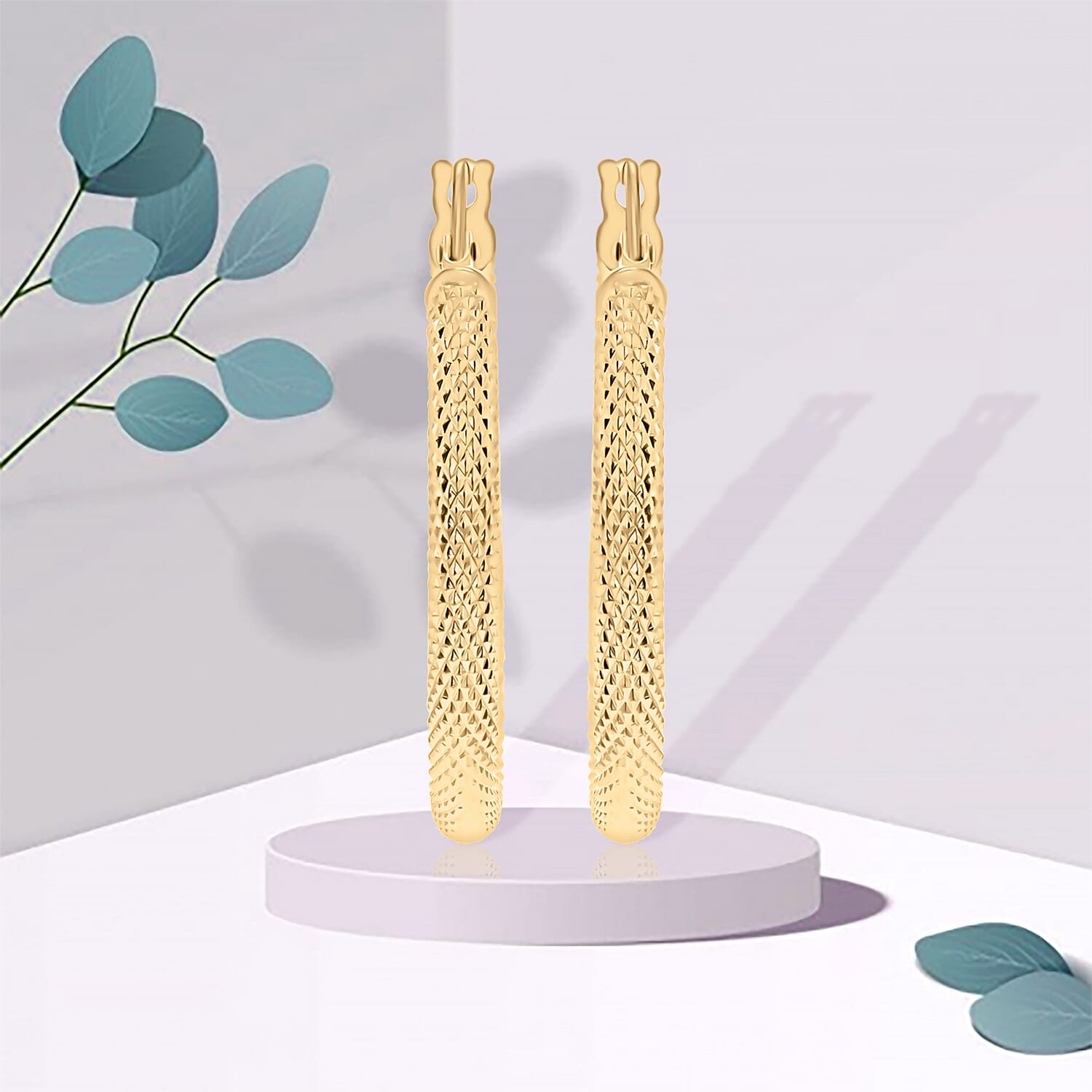 9K Yellow Gold  Earring,  Gold Wt. 1.5 Gms