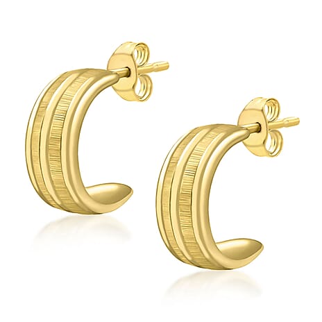 9K Yellow Gold  Earring,  Gold Wt. 0.87 Gms