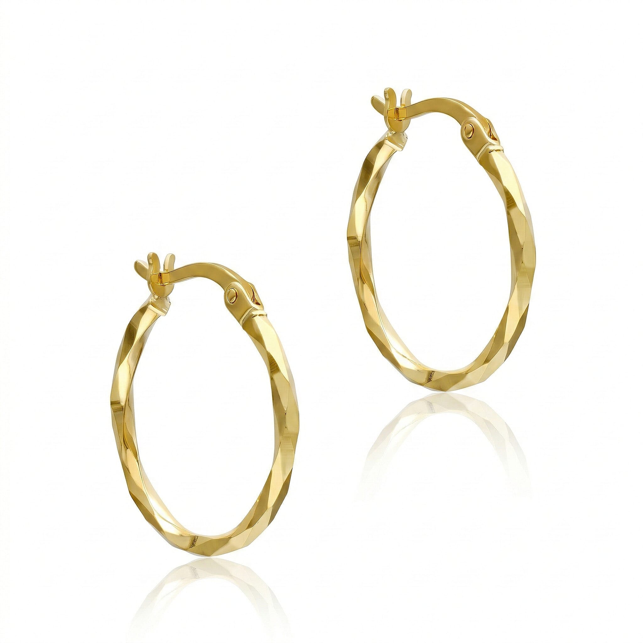 9K Yellow Gold  Earring,  Gold Wt. 1 Gms